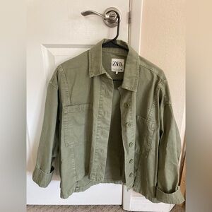 Zara cutout utility jacket